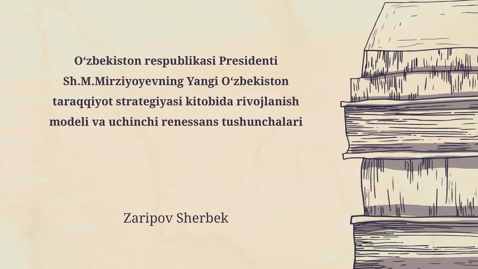 Yangi Oʻzbekiston taraqqiyot strategiyasi kitobi