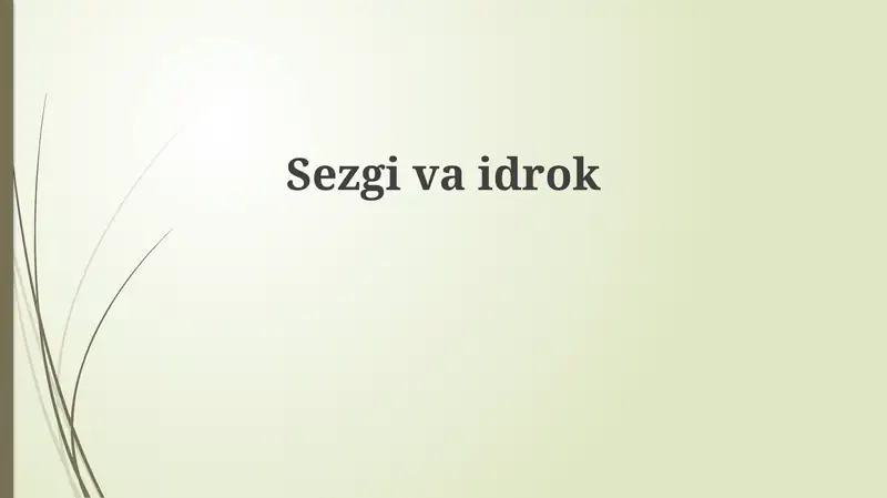 Intuitsiya va Idrok