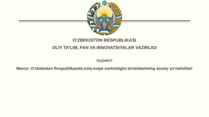 Oziq-ovqat xavfsizligi