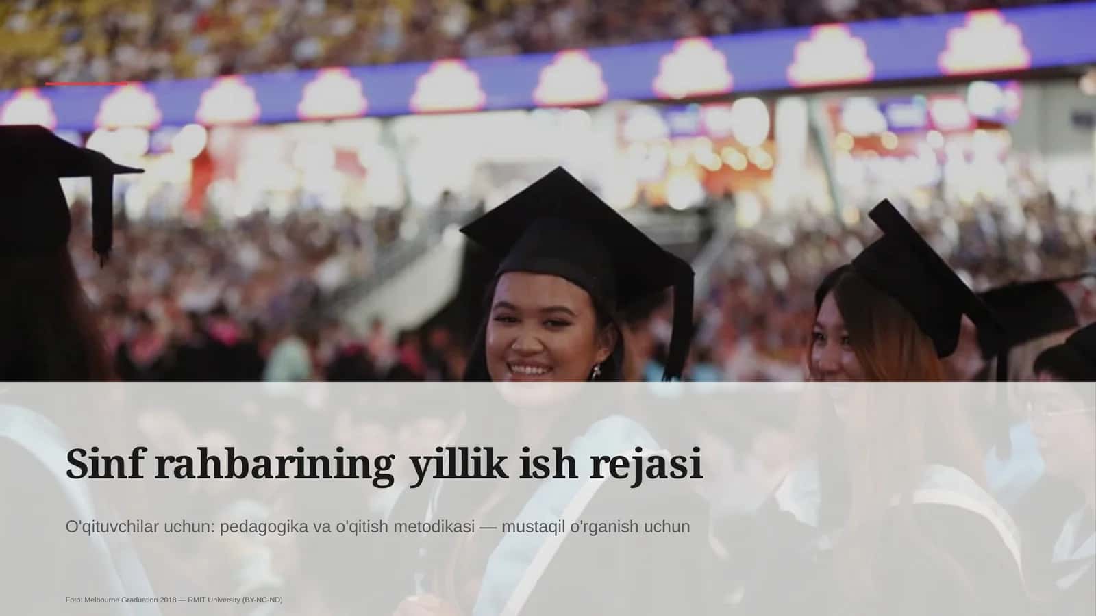 Sinf rahbarining yillik ish rejasi