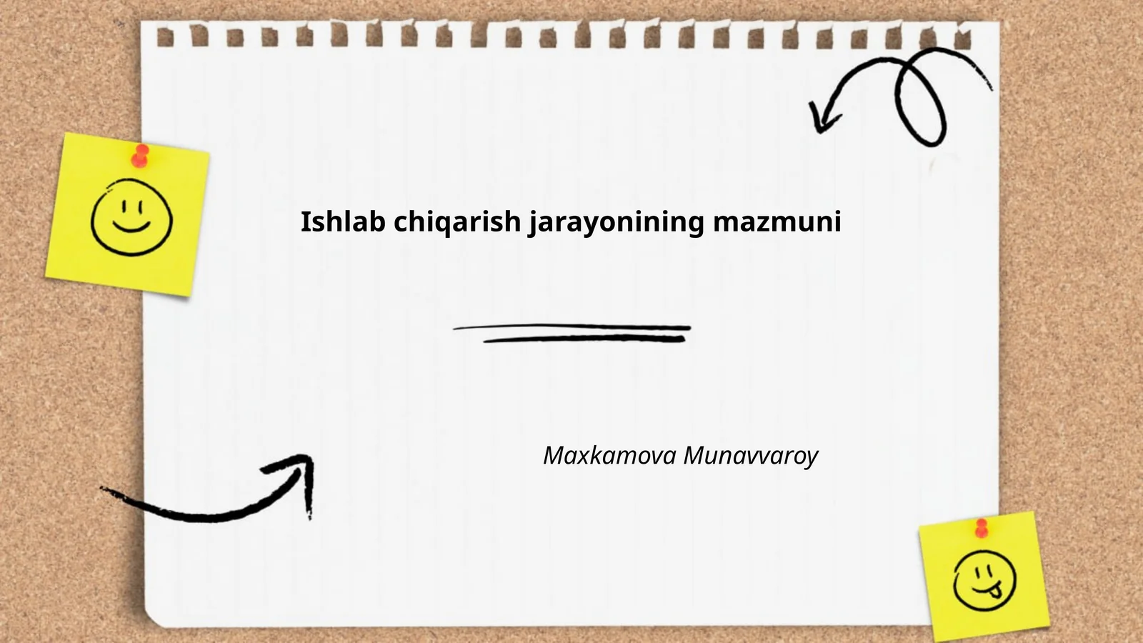 Ishlab chiqarish jarayonining mazmuni