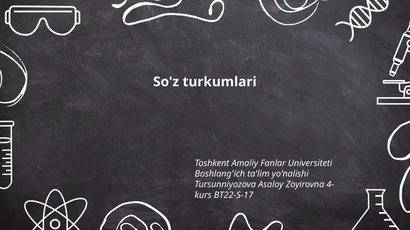 So'z turkumlari
