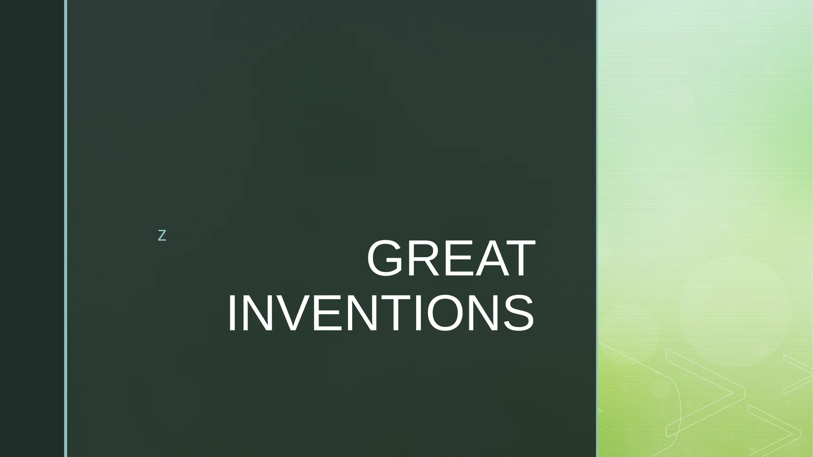 Great Inventions