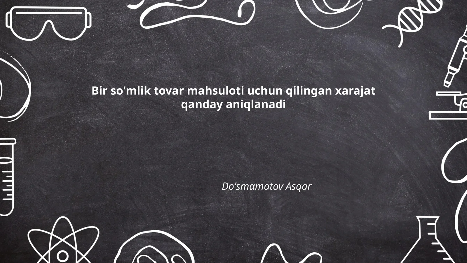 Mahsulot tannarxi