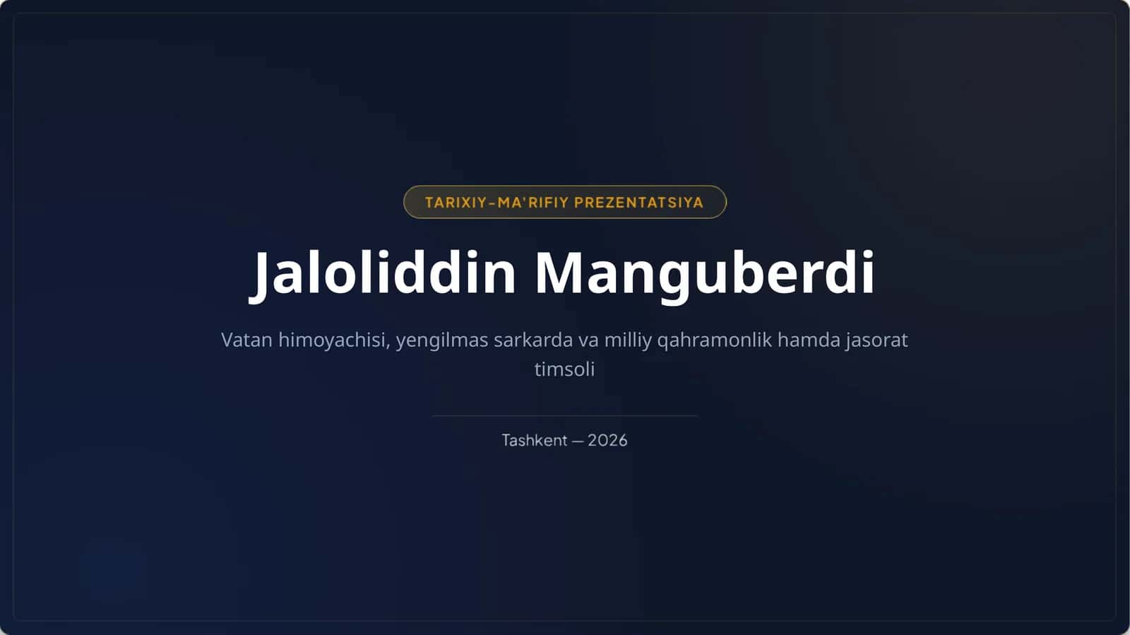 Jaloliddin Manguberdi