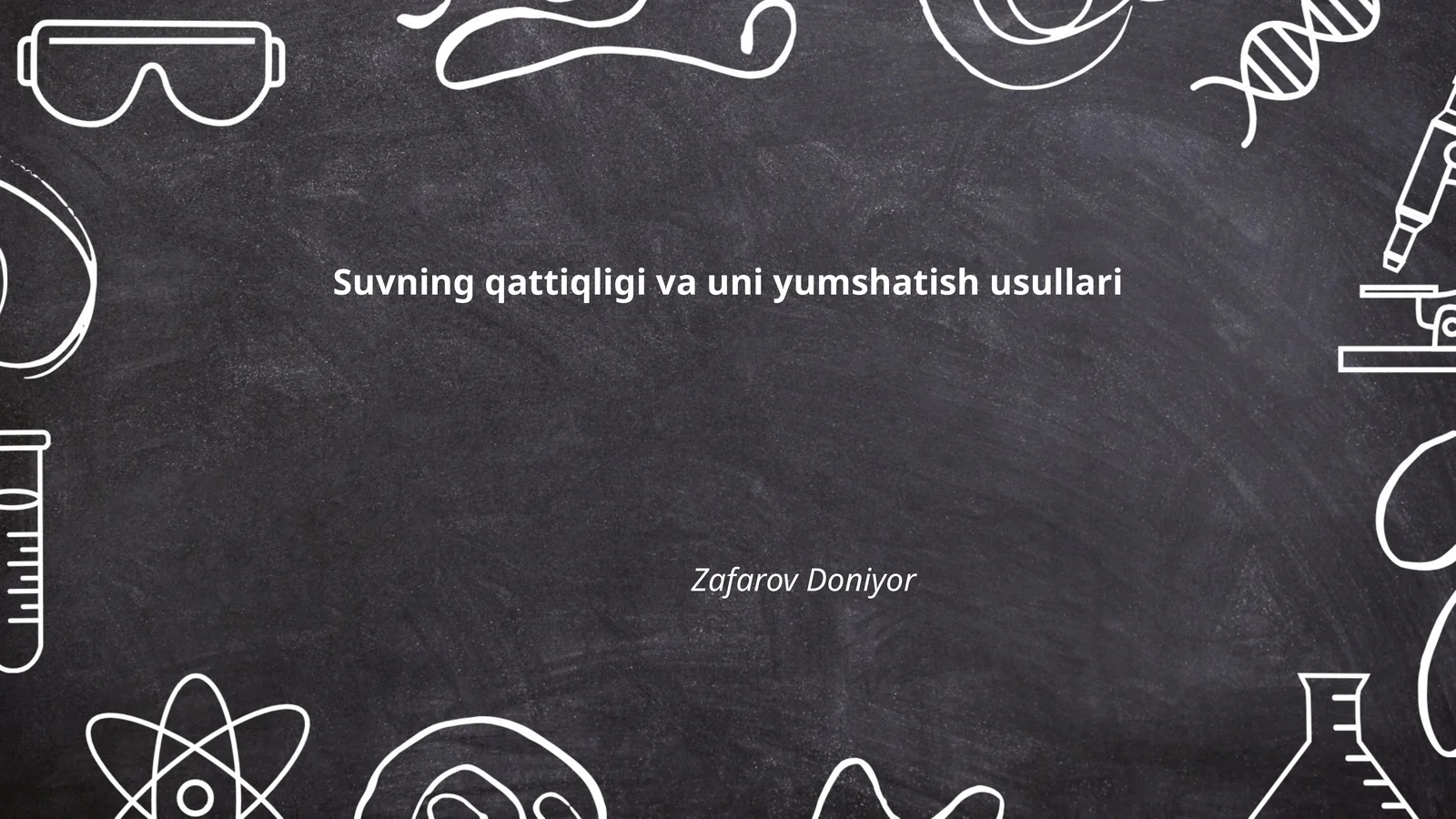 Suvning qattiqligi va uni yumshatish usullari