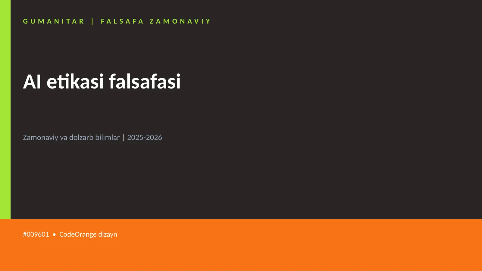 AI etikasi falsafasi