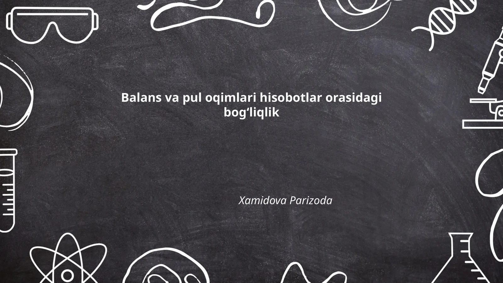 Balans va pul oqimlari hisobotlar orasidagi bogʻliqlik