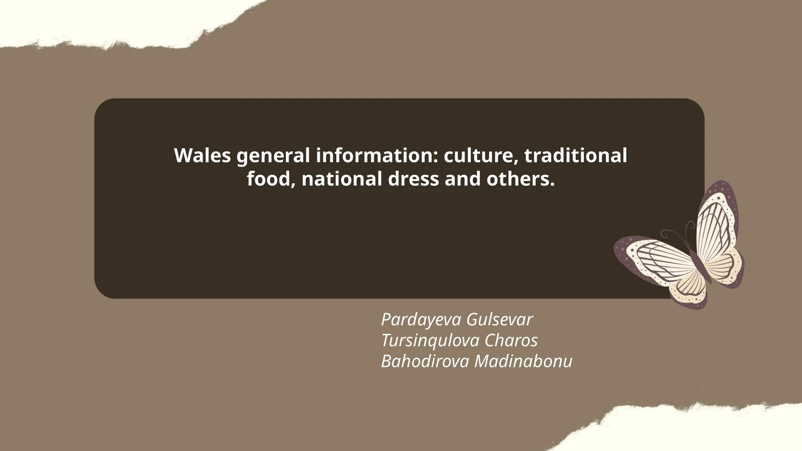 National Dress of Wales