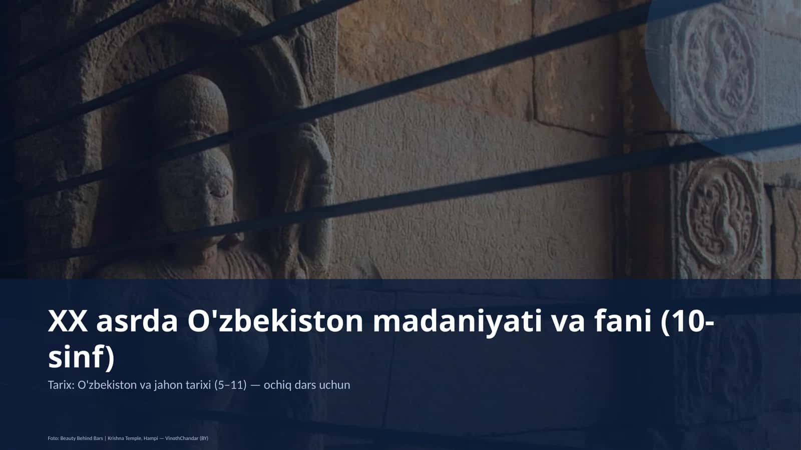 O'zbekiston madaniyati va fani (10-sinf)