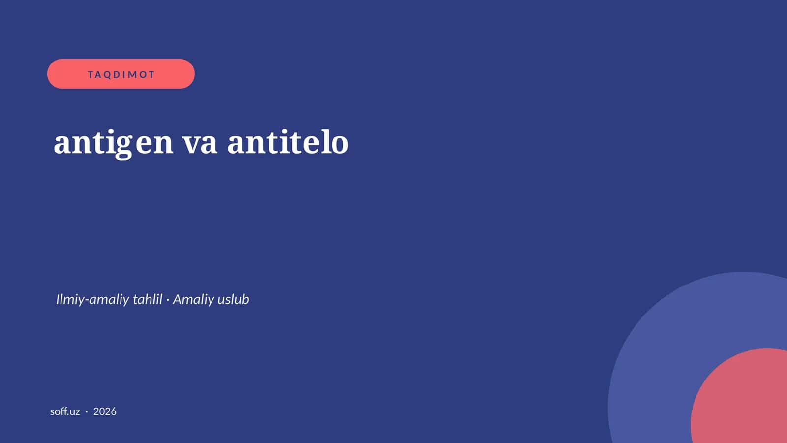 antigen va antitelo