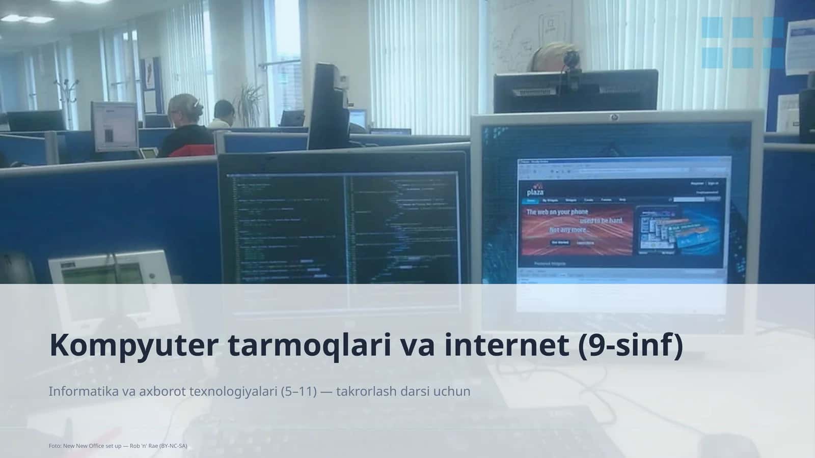 Kompyuter tarmoqlari va internet (9-sinf)