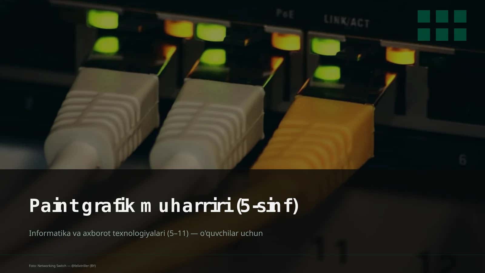 Paint grafik muharriri (5-sinf)