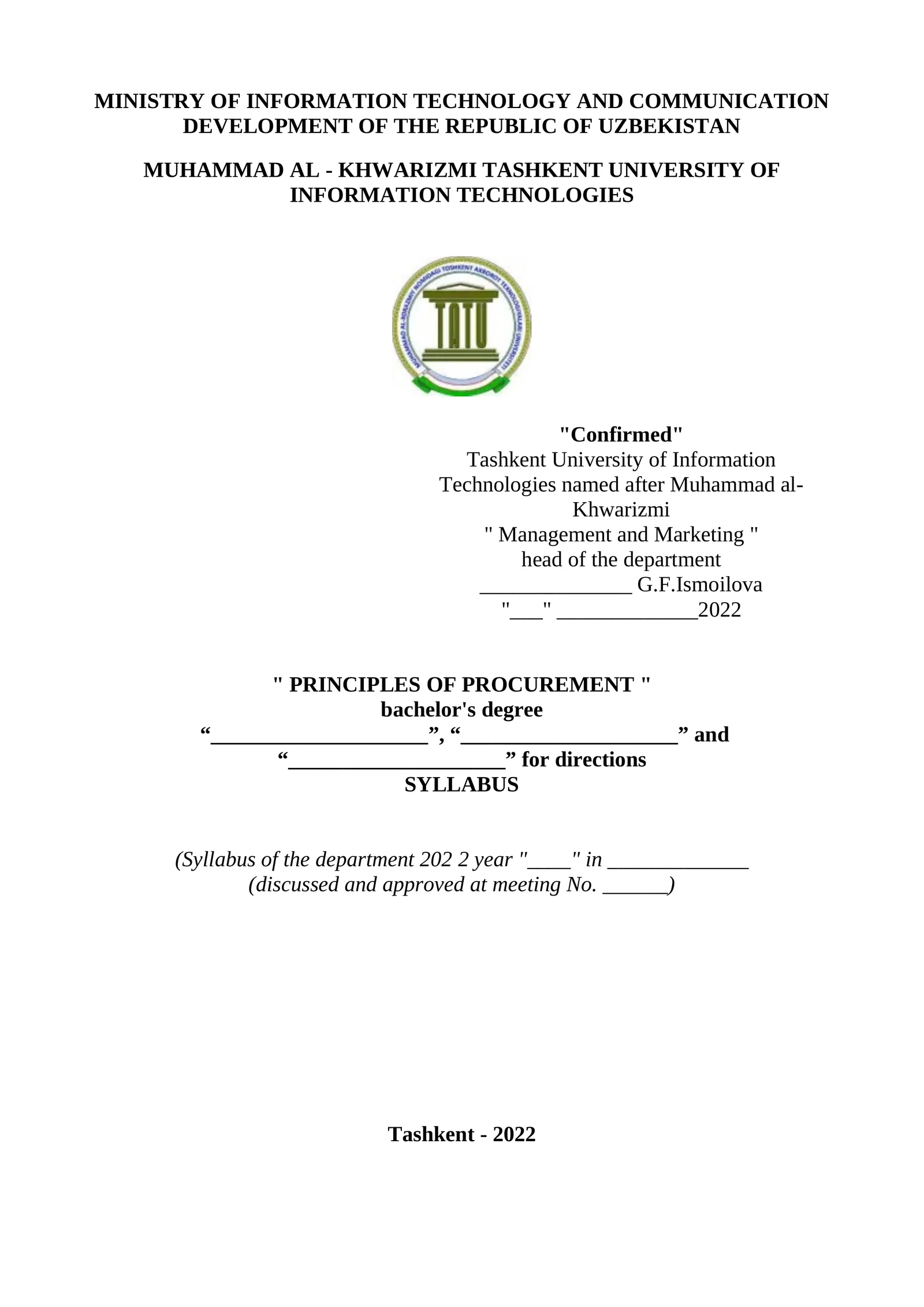 PRINCIPLESOF PROCUREMENT
