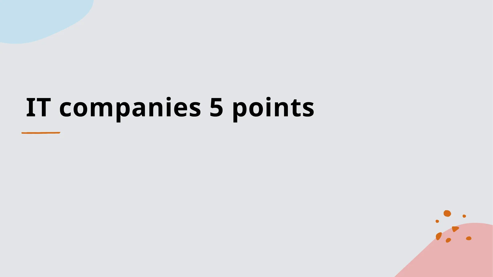 Disruptive Technologies in IT Companies