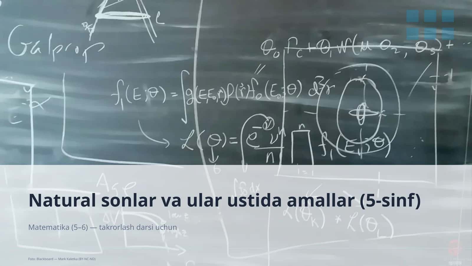 Natural sonlar va ular ustida amallar (5-sinf)