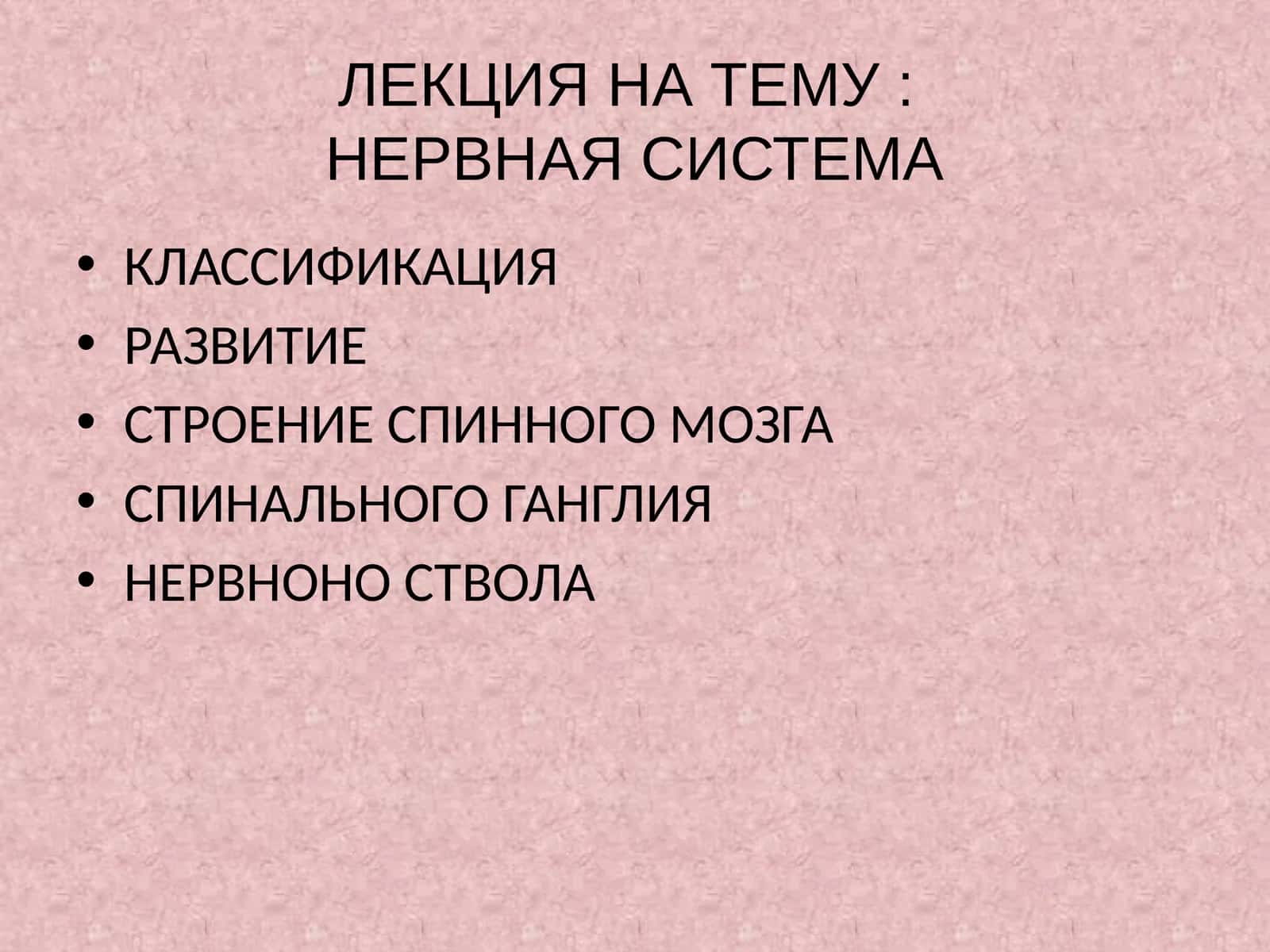 НЕРВНАЯ СИСТЕМА