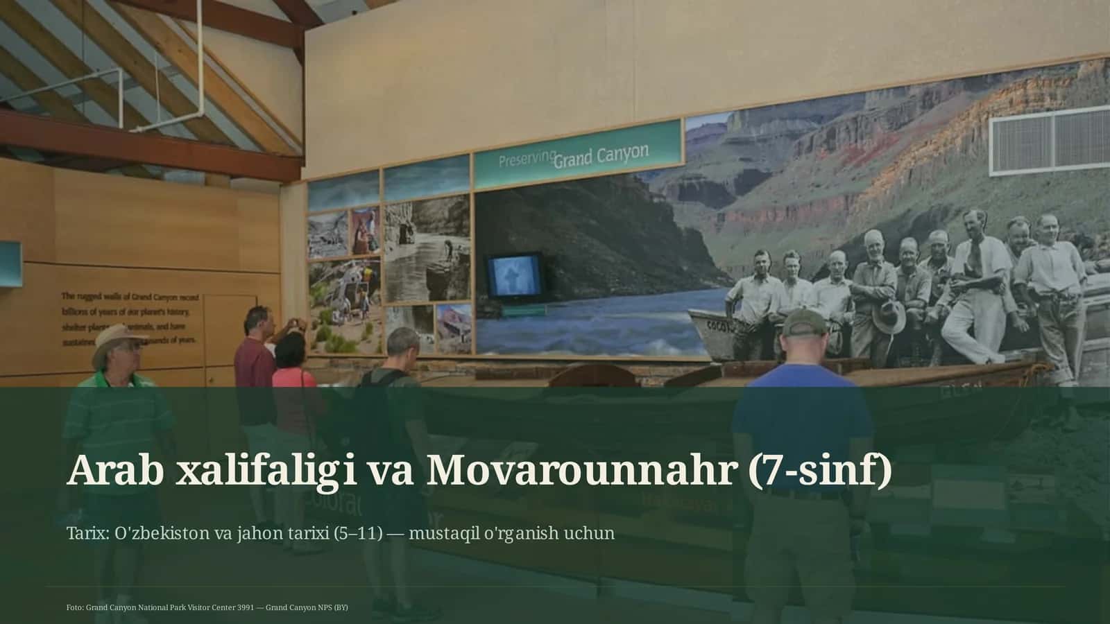 Arab xalifaligi va Movarounnahr (7-sinf)