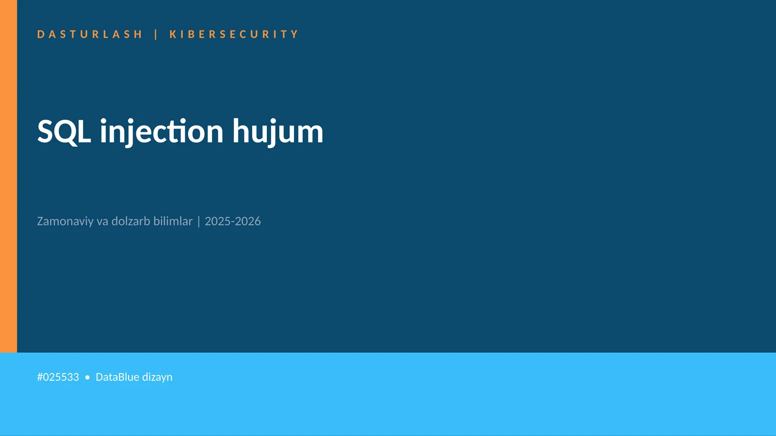 SQL injection hujum