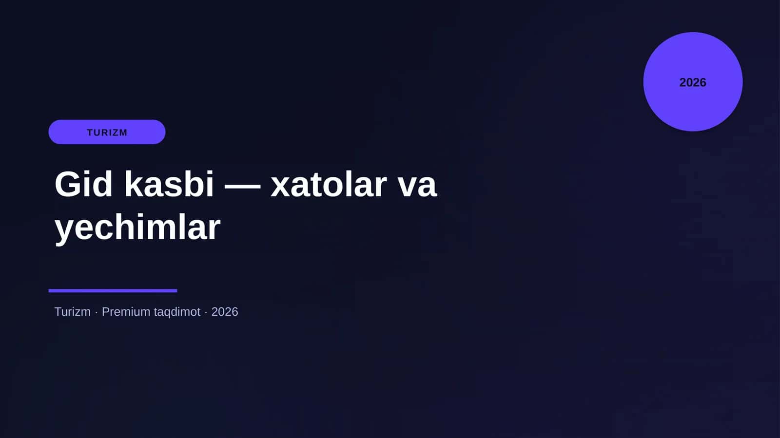 Gid kasbi — xatolar va yechimlar