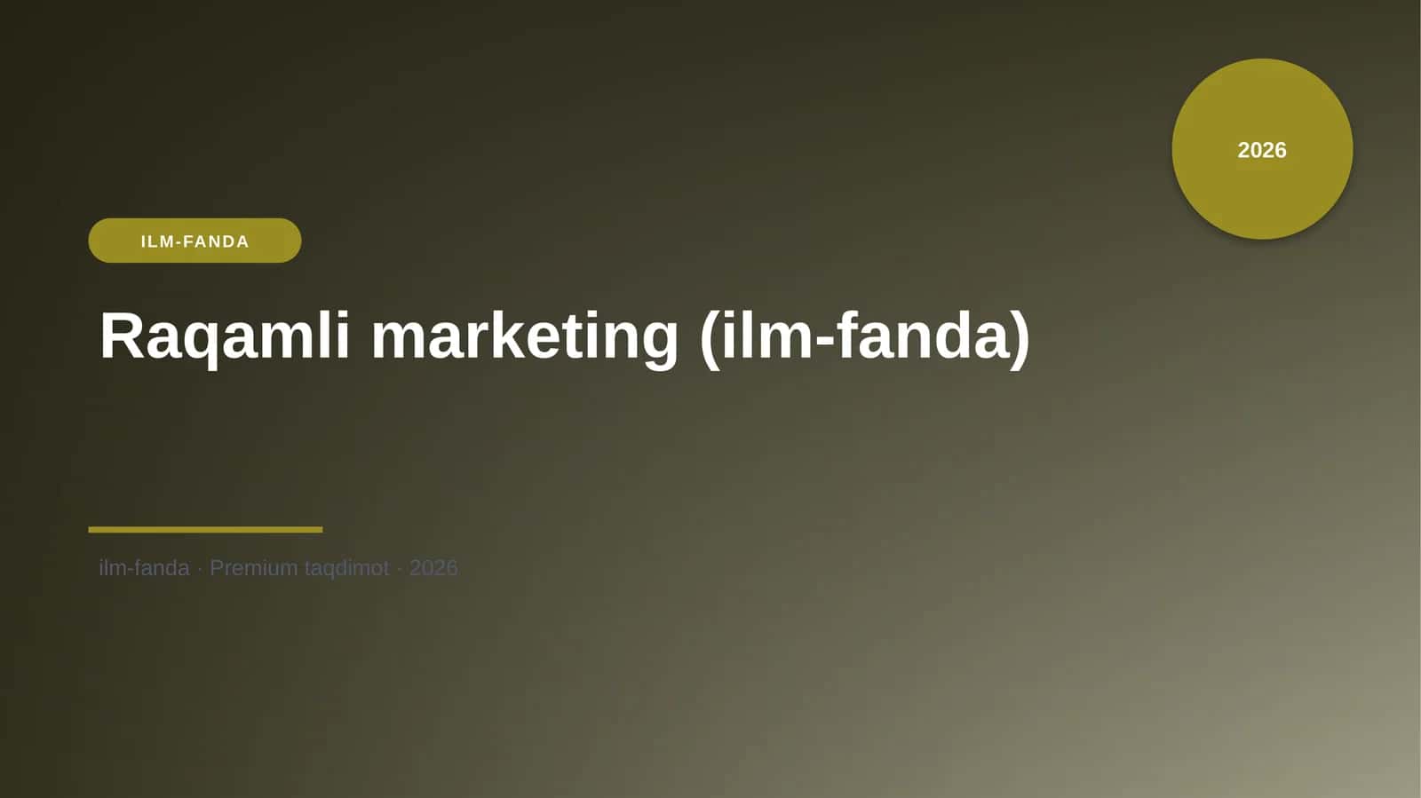 Raqamli marketing (ilm-fanda)