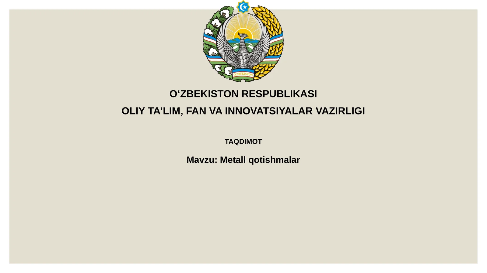 Metall qotishmalari