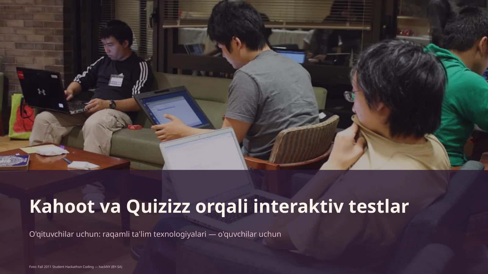 Kahoot va Quizizz orqali interaktiv testlar