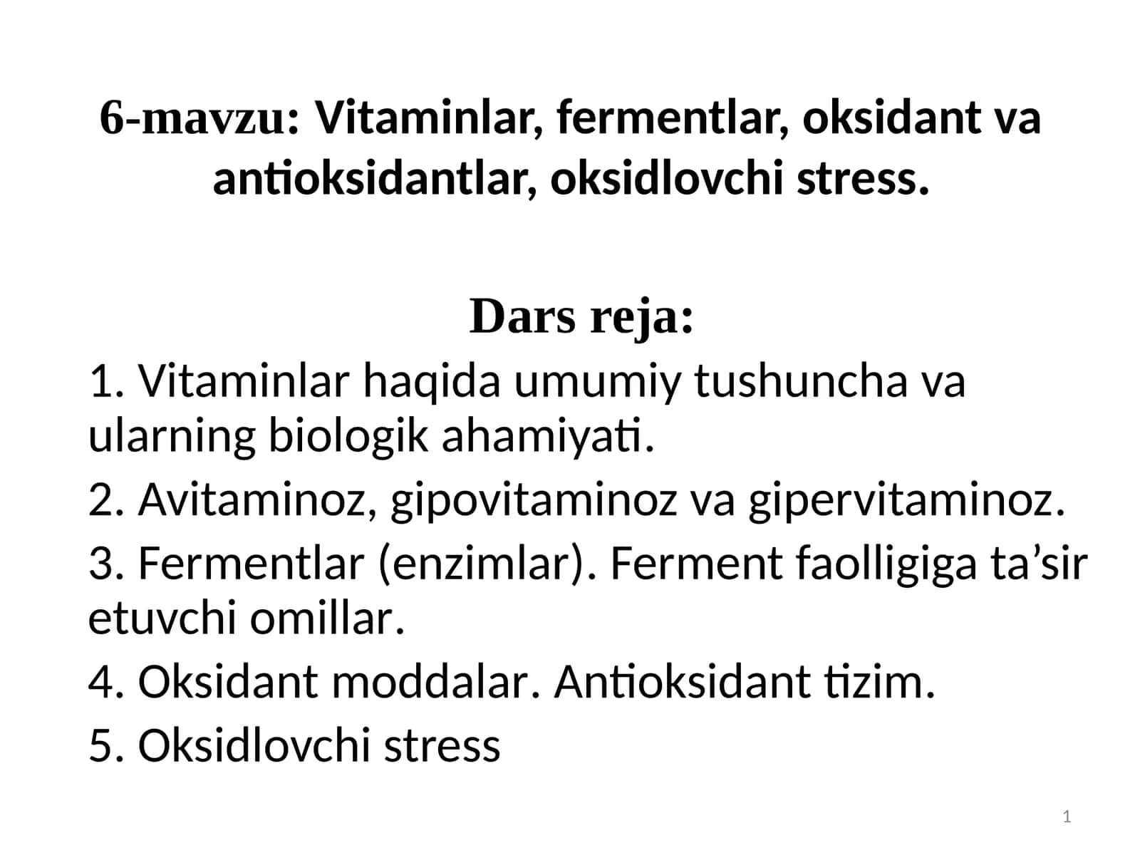 Oksidlovchi stress