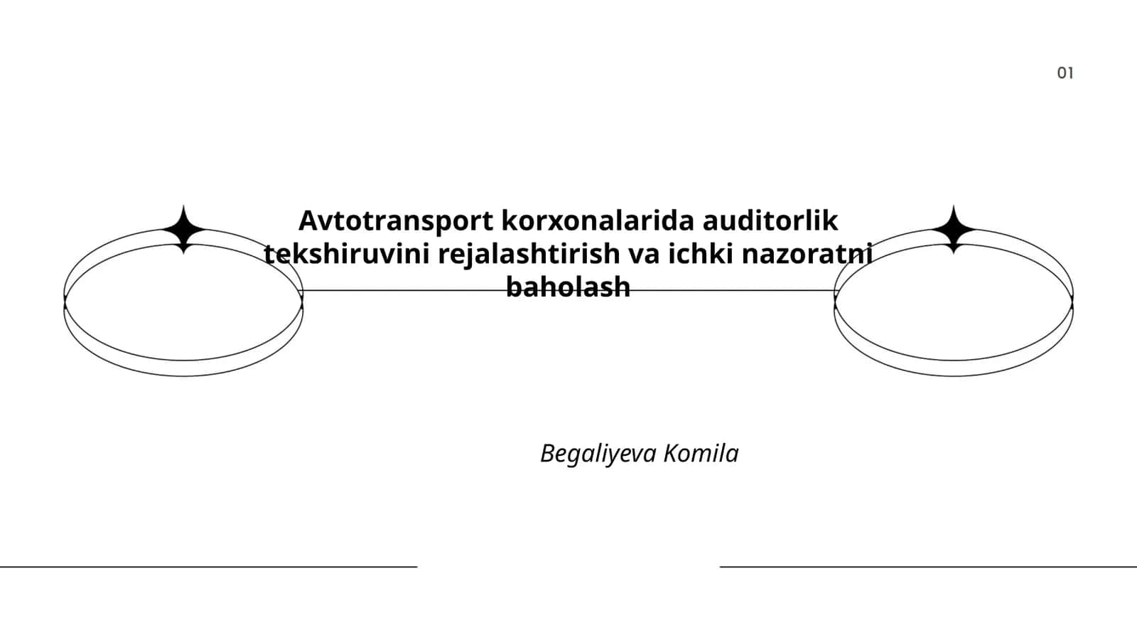 Avtotransport korxonalarida auditorlik tekshiruvini rejalashtirish va ichki nazoratni baholash