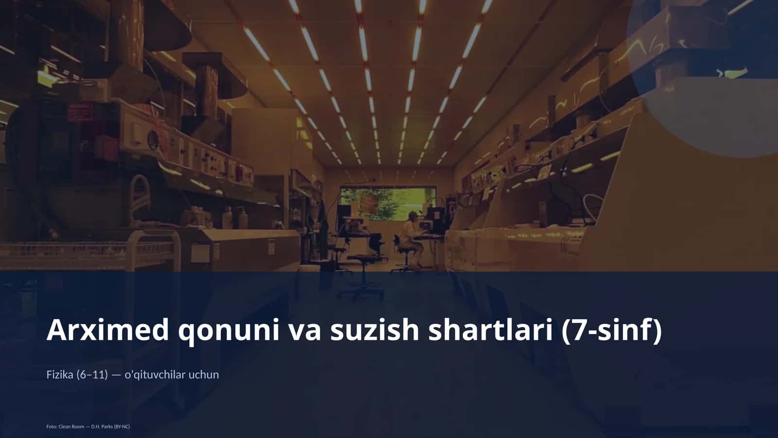 Arximed qonuni va suzish shartlari (7-sinf)