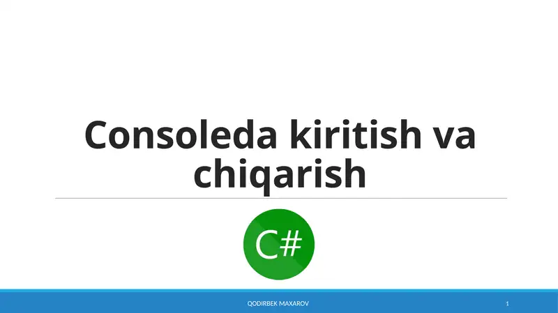 Console - Konsol