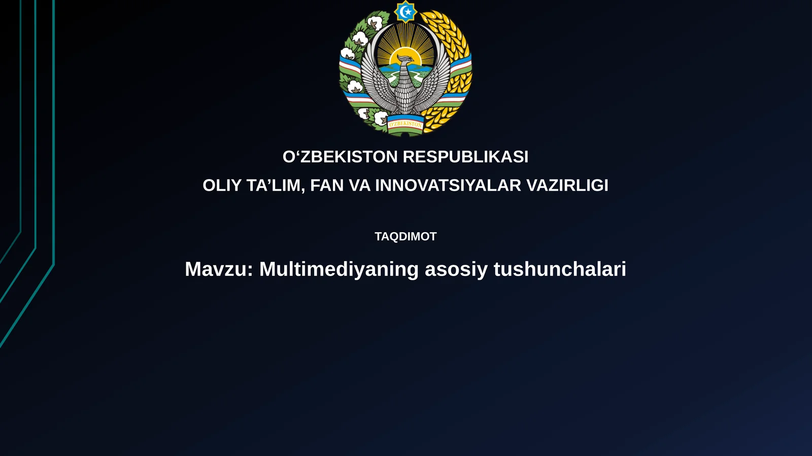 Multimediyaningasosiytushunchalari