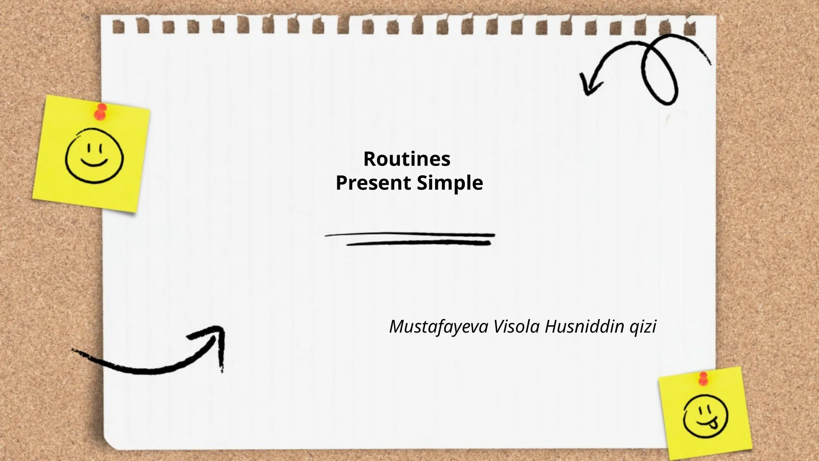 RoutinesPresent Simple