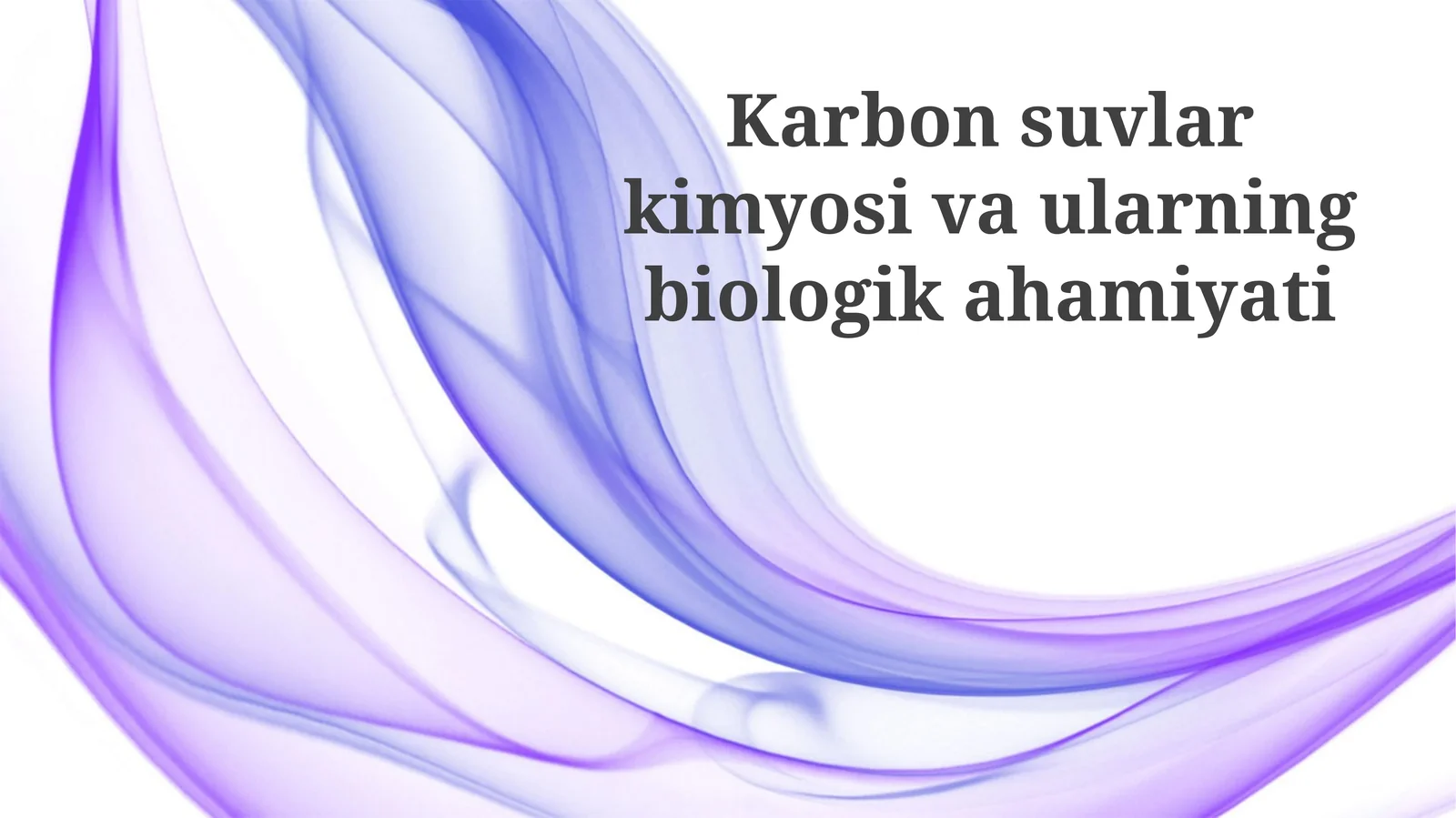 Karbonatli Suvlarning Biologik Ahamiyati