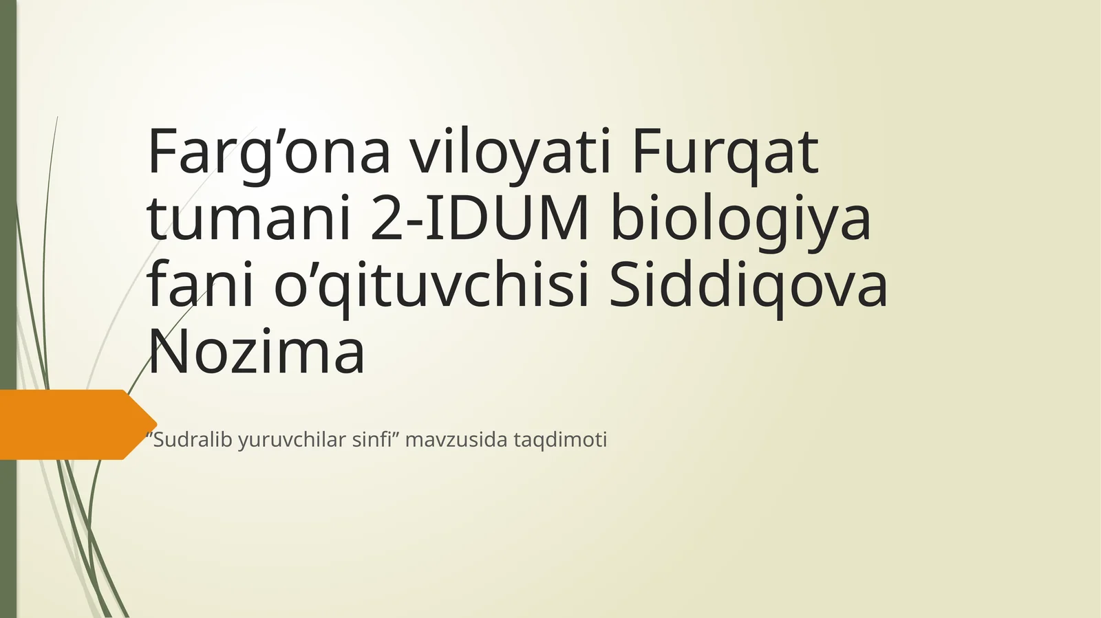 Sudralib yuruvchilar sinfi