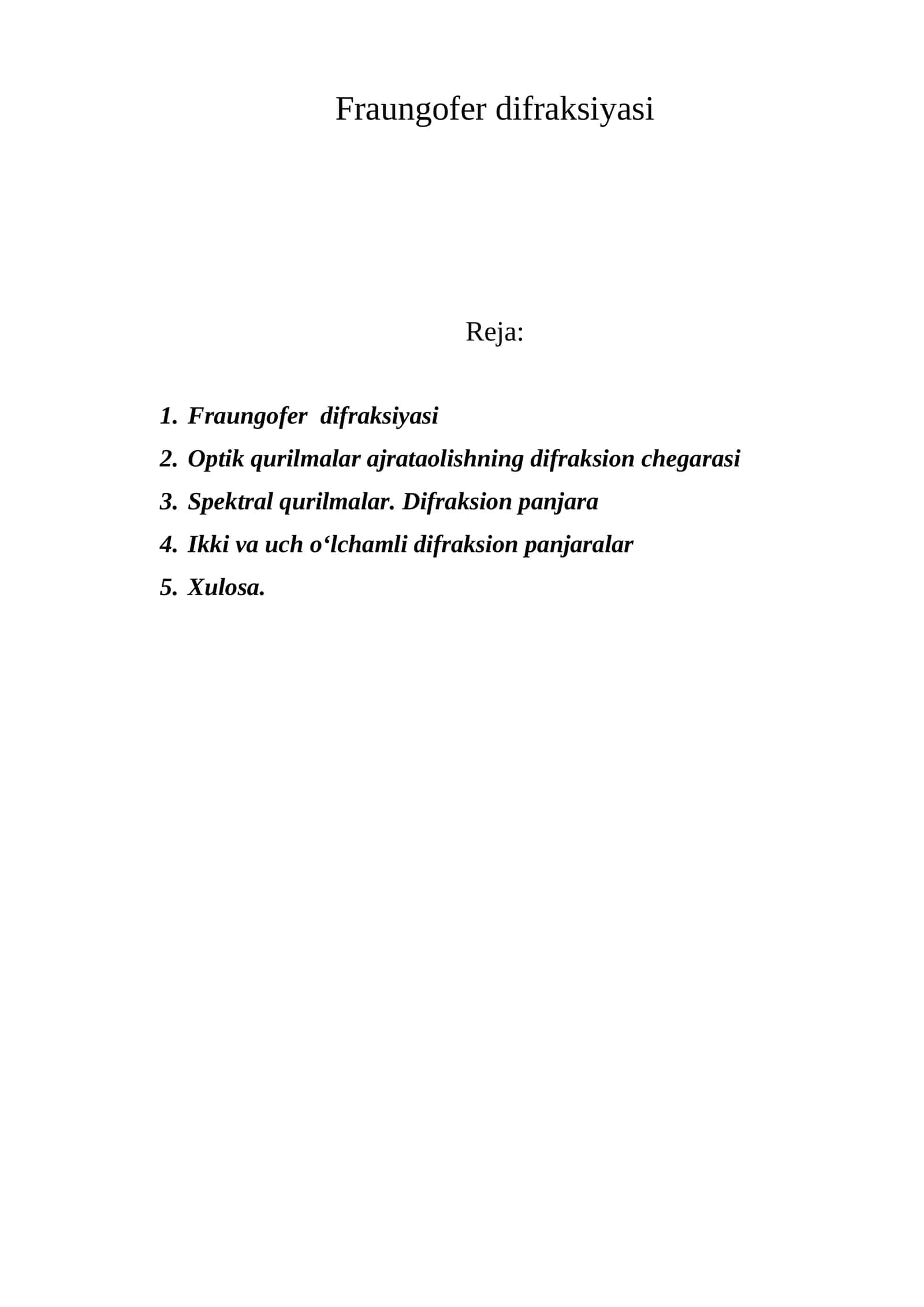 Fraungofer difraksiyasi