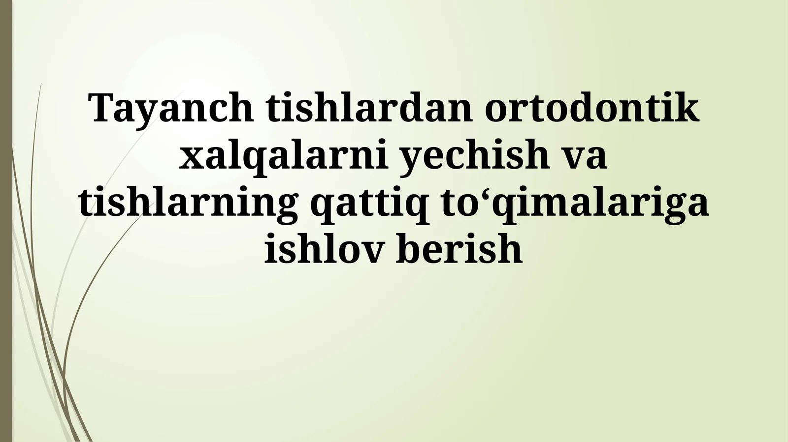 Ortodontik halqalar va breketlar