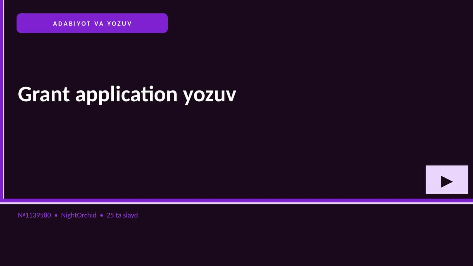 ADABIYOT VA YOZUV