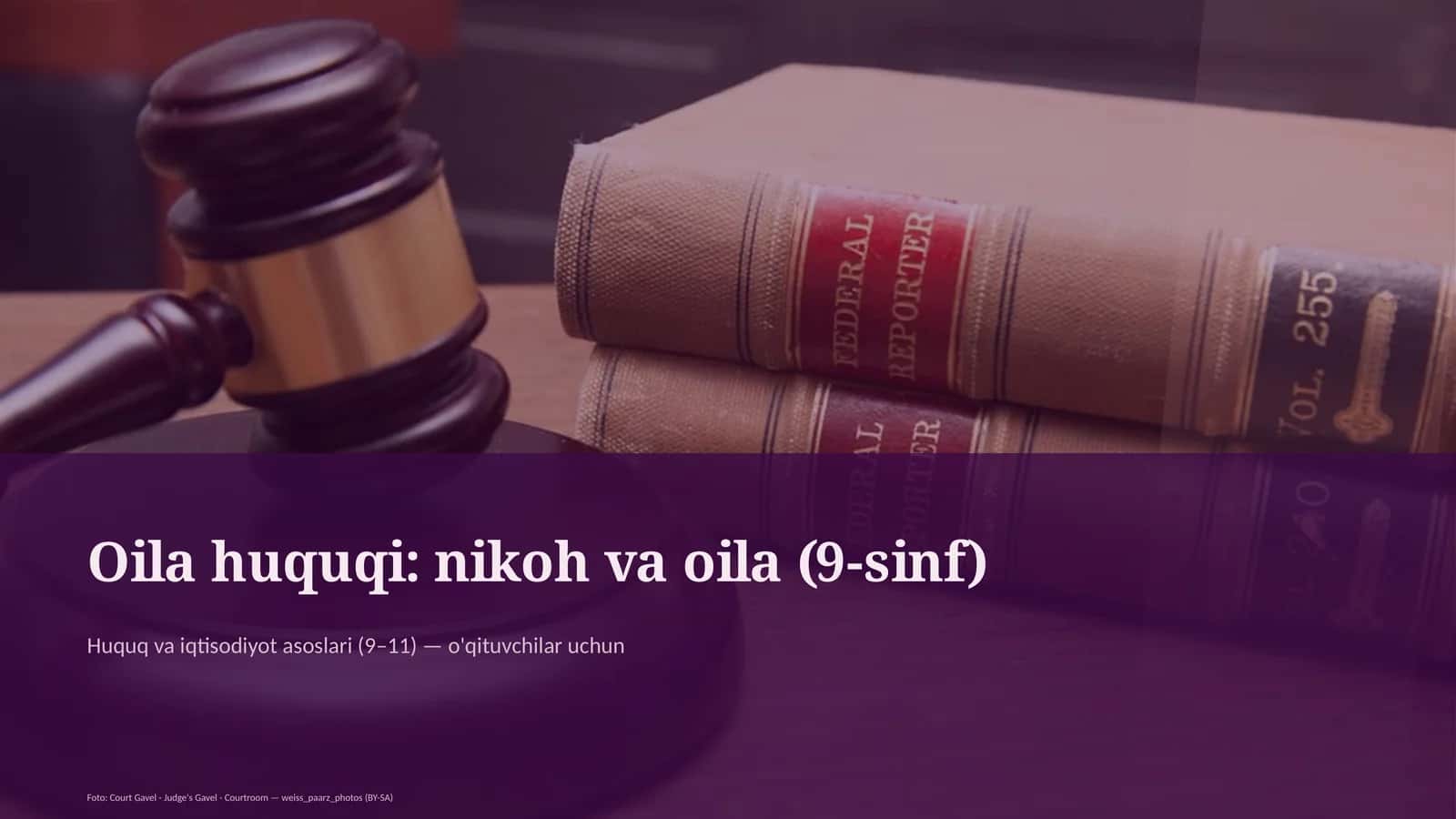 Huquq va iqtisodiyot asoslari (9–11)