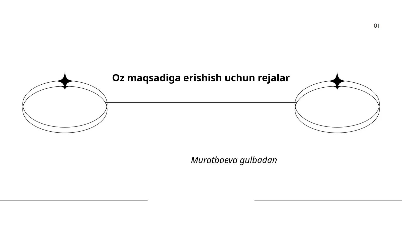 Oz maqsadiga erishish uchun rejalar