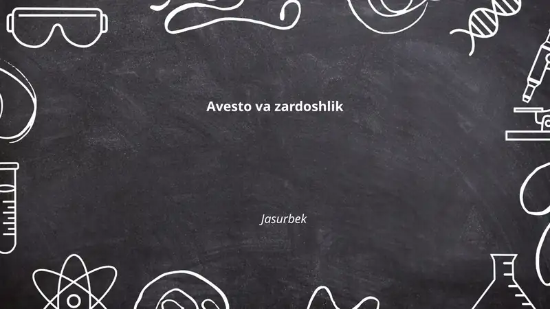 Avesto va zardoshlik