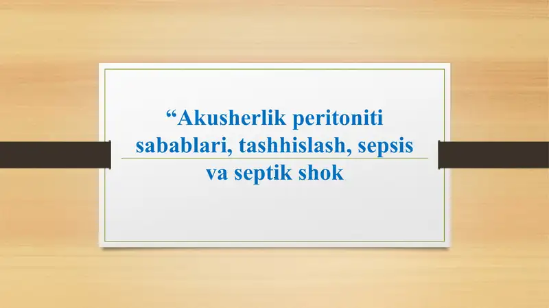 Akusherlikperitonit