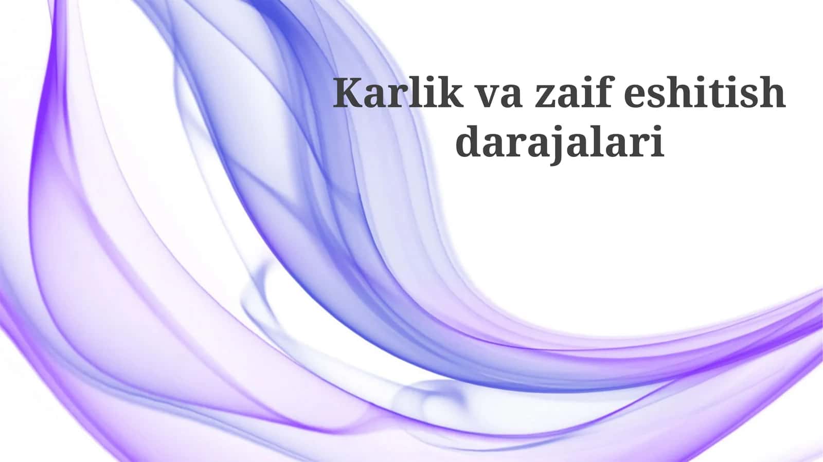 Karlikvazaifeshitishdarajalari