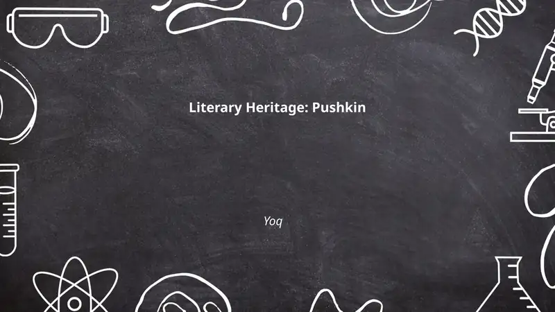 Literary Heritage: Pushkin