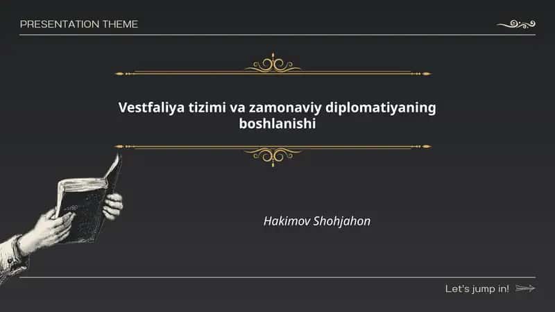Vestfaliya tizimi va zamonaviy diplomatiyaning boshlanishi