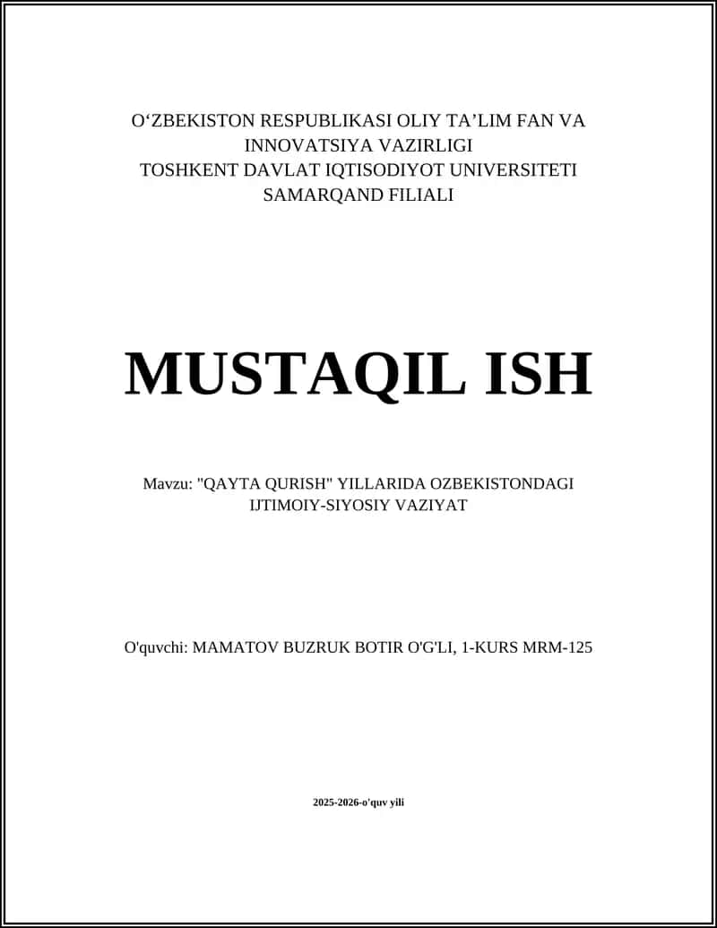 Qayta qurish