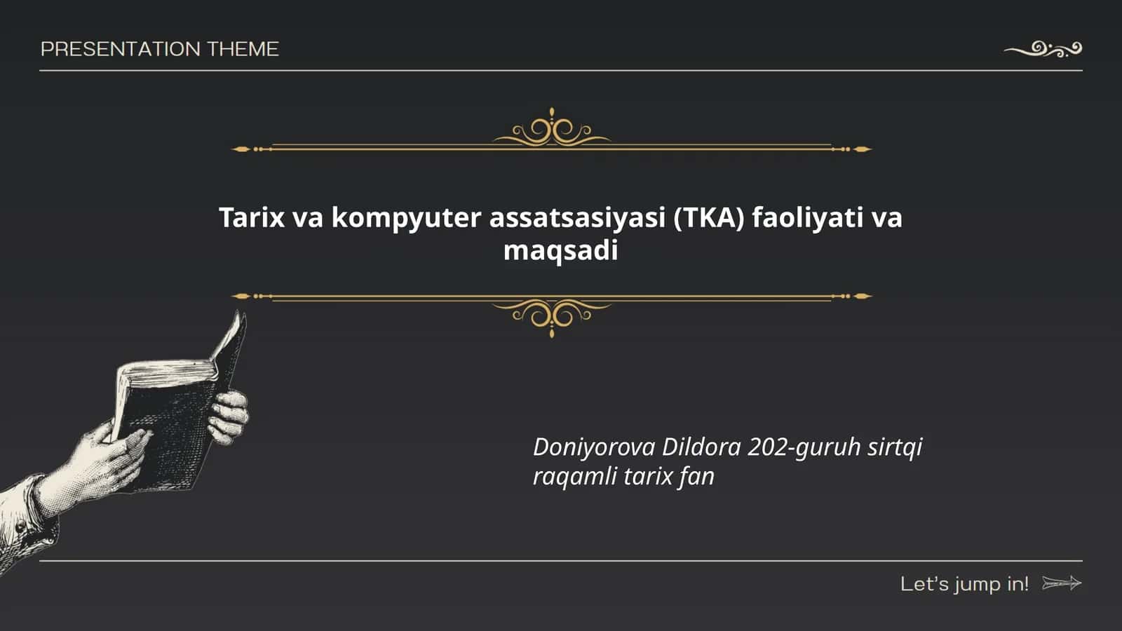 Tarix va kompyuter assatsasiyasi (TKA) faoliyati va maqsadi