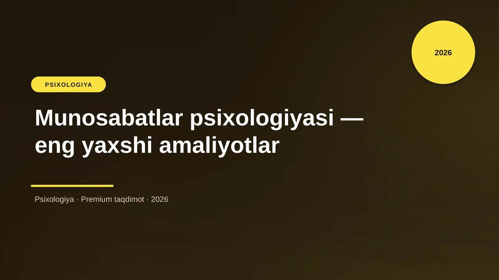 Munosabatlar psixologiyasi — eng yaxshi amaliyotlar