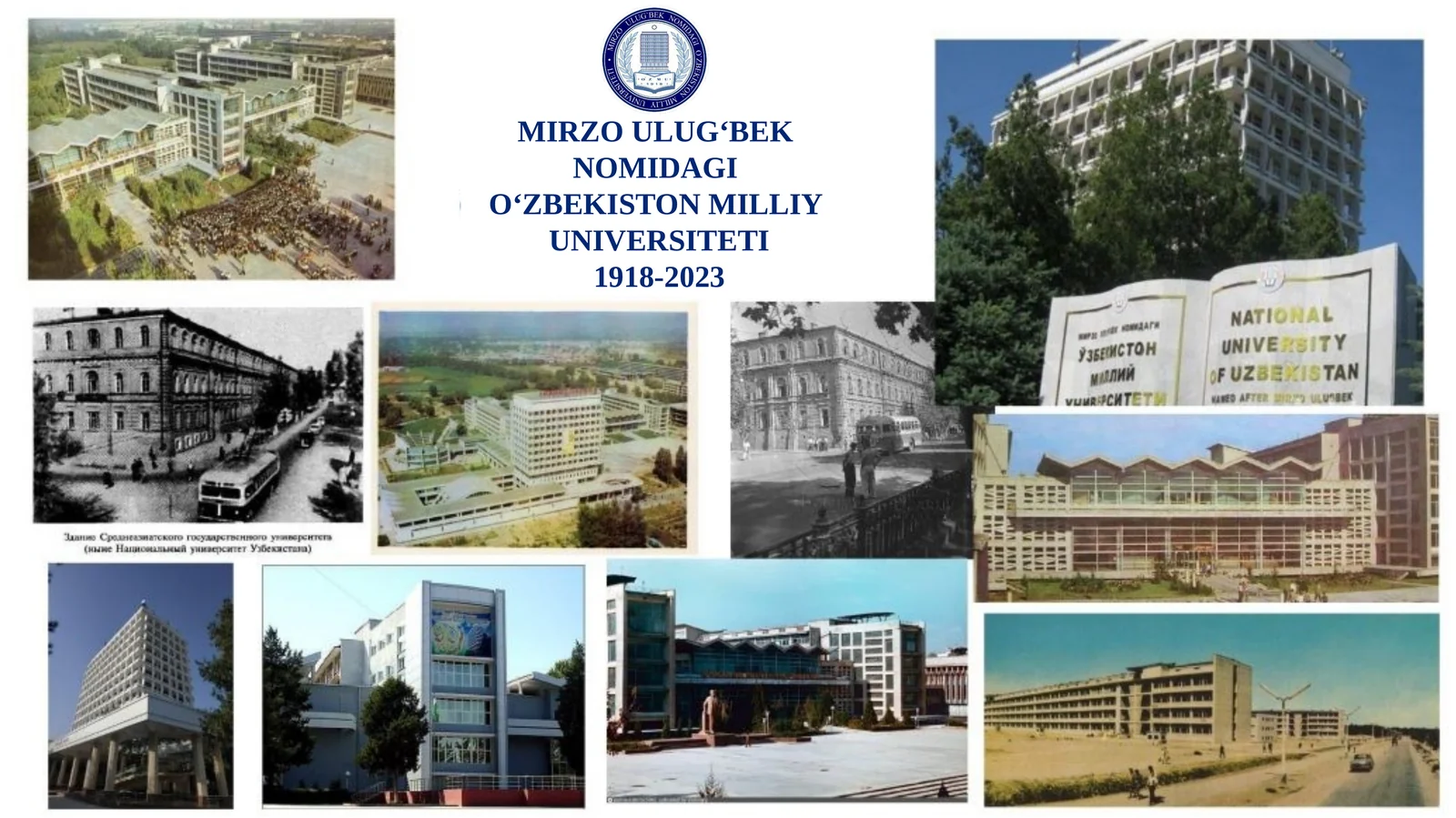 MIRZO ULUG‘BEK NOMIDAGI O‘ZBEKISTON MILLIY UNIVERSITETI 1918-2023