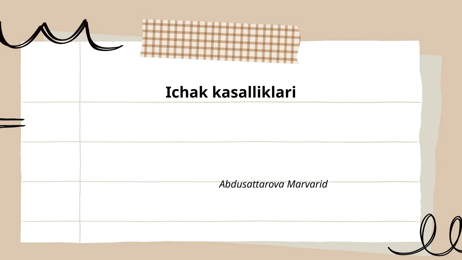 Ichak kasalliklari